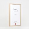 Efecto marco de madera perfil 35 marrón claro 9x13 cm cristal antirreflejos