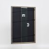 Efecto marco de madera maciza perfil 25 gris 9x13 cm cristal antirreflejos