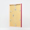Efecto marco de madera perfil 35 rojo 9x13 cm cristal de museo