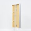 Efecto marco de madera perfil 35 gris claro 9x13 cm cristal de museo
