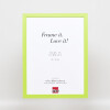 Marco de madera Top Cube 9x13 cm cristal de museo verde