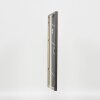 Efecto marco de madera maciza perfil 25 nuez marrón 9x13 cm cristal de museo