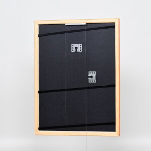 Efecto marco de madera perfil 89 salmón 9x13 cm cristal de museo