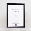 Marco de madera efecto Top N negro 9x13 cm cristal de museo
