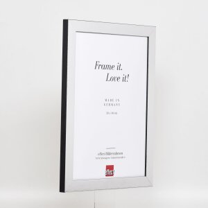 Efecto marco 2319 plata alto brillo 9x13 cm cristal de museo