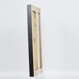 Efecto marco de madera maciza perfil 28 oro 9x13 cm cristal antirreflejos