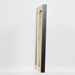 Efecto marco de madera maciza perfil 28 oro 9x13 cm cristal antirreflejos