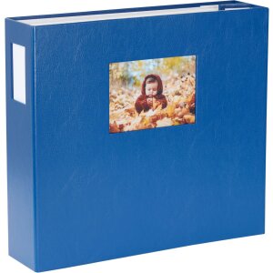 HNFD Álbum de fotos LONA 34,5x33 cm azul 1000...
