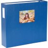 HNFD Álbum de fotos LONA 34,5x33 cm azul 1000 fotos 10x15 cm 168 páginas blancas