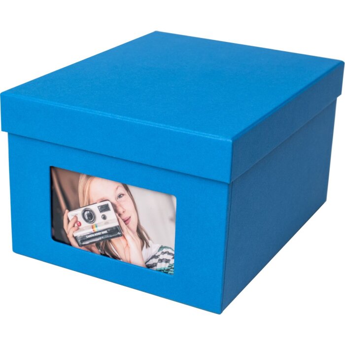 HNFD XL Photo Box Kandra 700 fotos 13x18 cm acero azul