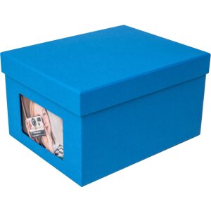 HNFD XL Photo Box Kandra 700 fotos 13x18 cm acero azul