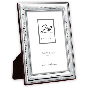 Marco alto brillo Recanati 10x15 cm plata
