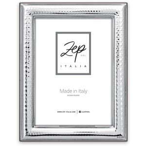 Marco alto brillo Recanati 10x15 cm plata