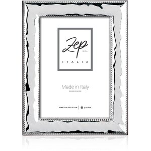 Marco alto brillo Larino 9x13 cm plata