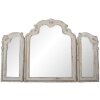 Clayre & Eef 52S240 Espejo de pared 66x84 cm Madera blanca Espejo de maquillaje rectangular