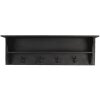 Perchero negro 90x18x29 cm 5H0473Z