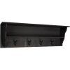 Perchero negro 90x18x29 cm 5H0473Z