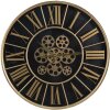 Reloj de pared negro Ø 60x8 cm 5KL0209