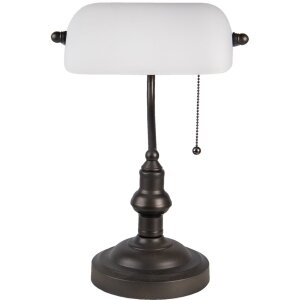 Lámpara de escritorio blanca Ø 27x40 cm E27-max 1x60W 5LL-5125W