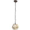 Lámpara colgante Tiffany crema Ø 25x91 cm E14-max 1x40W 5LL-6092
