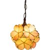 Lámpara Colgante Tiffany rosa Ø 25x90 cm E14-máx 1x40W 5LL-6093
