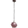 Lámpara Colgante Tiffany rosa Ø 25x90 cm E14-máx 1x40W 5LL-6093