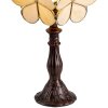 Lámpara de mesa Tiffany crema 21x21x38 cm E14-máx 1x25W 5LL-6095