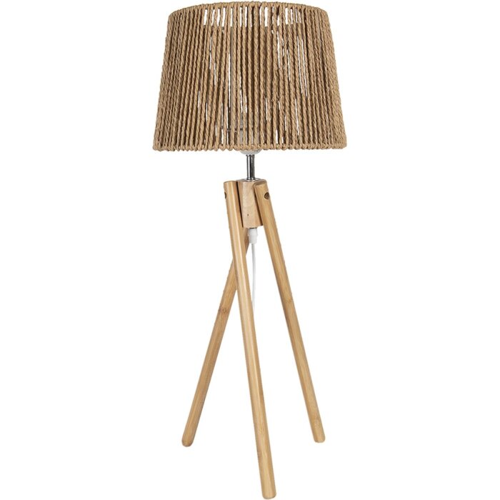 Lámpara de mesa marrón Ø 27x65 cm E27-máx 1x40W 5LMP641