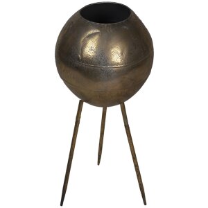 Decoración Jardinera oro Ø 27x66 cm 5Y0878