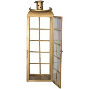 Farol de hojalata 17x17x60 cm 5Y0916
