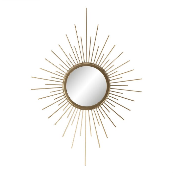 Clayre & Eef 62S228 Decoración 35x50 cm Metal Dorado Cristal Decoración Accesorios