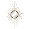 Clayre & Eef 62S228 Decoración 35x50 cm Metal Dorado Cristal Decoración Accesorios
