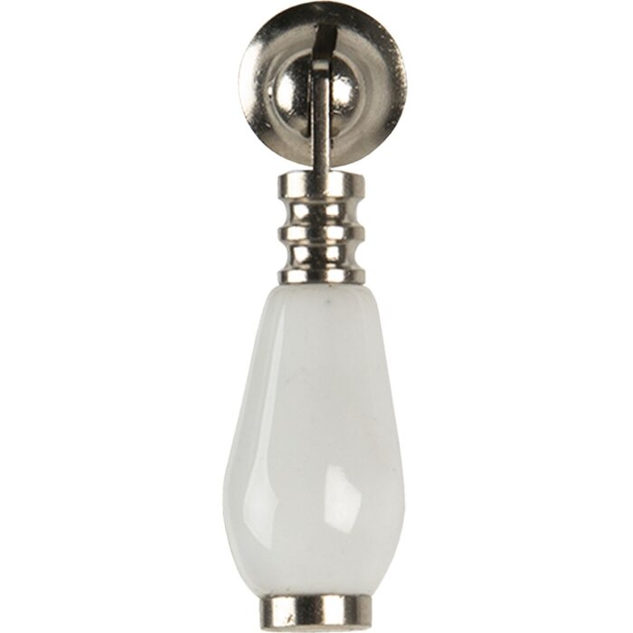 Pomo puerta blanco 2x6 cm 64765
