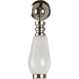 Pomo puerta blanco 2x6 cm 64765