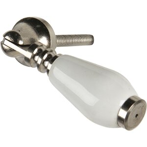 Pomo puerta blanco 2x6 cm 64765