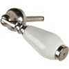 Pomo puerta blanco 2x6 cm 64765