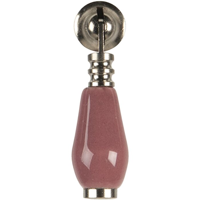 Pomo puerta rosa 2x6 cm 64770