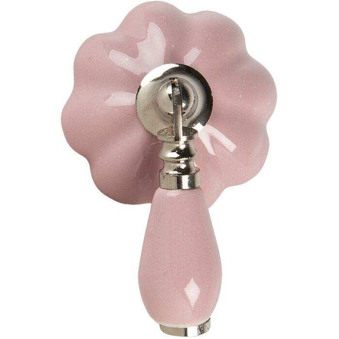 Pomo puerta rosa 4x8x6 cm 64777