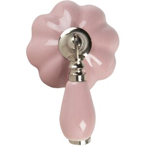 Pomo puerta rosa 4x8x6 cm 64777