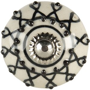 Pomo puerta blanco 4x6 cm 64792