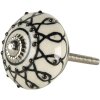 Pomo puerta blanco 4x6 cm 64792