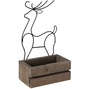 Jardinera marrón 23x13x10-40 cm 64819