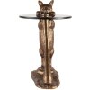 Mesa auxiliar marrón 51x36x30 cm 6AL0051
