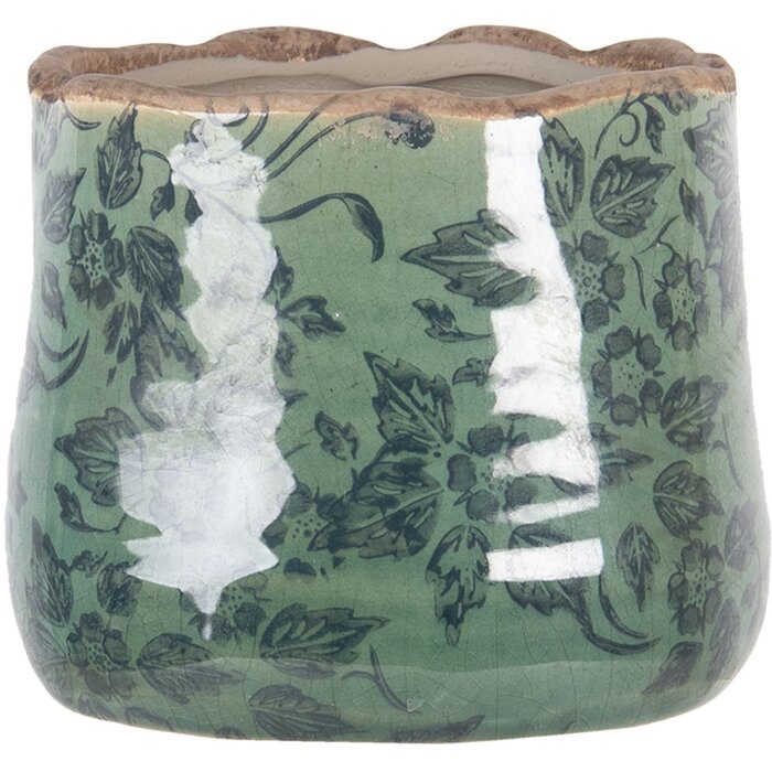 Maceta verde Ø 11x9 cm 6CE1252XS