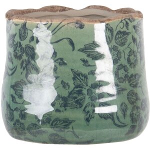 Maceta verde Ø 11x9 cm 6CE1252XS