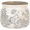 Maceta gris Ø 12x9 cm 6CE1253S