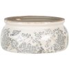 Maceta gris Ø 20x8 cm 6CE1254M