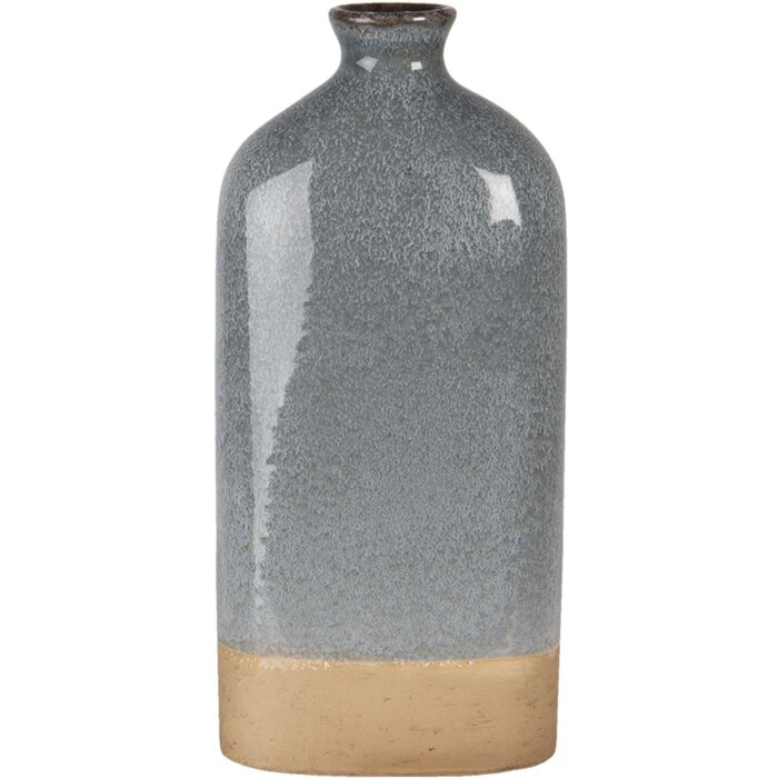 Jarrón gris 14x7x31 cm 6CE1260M
