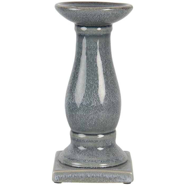 Candelero gris Ø 12x25 cm 6CE1261M