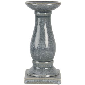 Candelero gris Ø 12x25 cm 6CE1261M